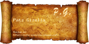 Patz Gizella névjegykártya